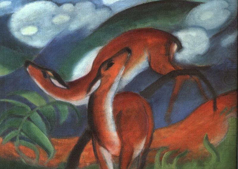 Franz Marc Red Deer II china oil painting image